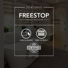 Load image into Gallery viewer, CHICOLOGY Free-Stop Cordless Zebra Roller Shades