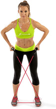 Load image into Gallery viewer, Prosource Fit Premium Heavy Duty Double Dipped Latex Stackable Resistance Band with Door Anchor and Exercise Chart