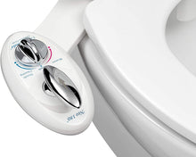 Load image into Gallery viewer, Luxe Bidet Neo 180 (Elite Series) - Self Cleaning Dual Nozzle - Fresh Water Non-Electric Mechanical Bidet Toilet Attachment w/Strong Faucet Valves and Metal Hoses