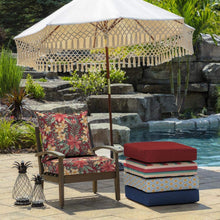 Load image into Gallery viewer, Arden Selections 24 x 24 Ruby Clarissa Tropical 2-Piece Deep Seating Outdoor Lounge Chair Cushion