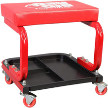 Load image into Gallery viewer, BIG RED Torin Rolling Creeper Garage/Shop Seat: Padded Mechanic Stool with Tool Tray