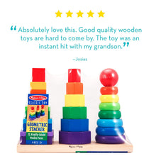 Load image into Gallery viewer, Melissa &amp; Doug Geometric Stacker