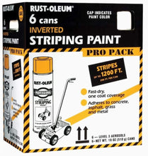 Load image into Gallery viewer, Rust-Oleum 18-Ounce Spray Paint Striping Paint Contractor, 6 Pack