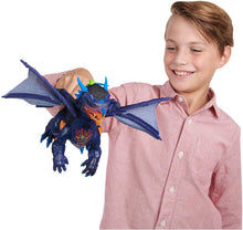 Load image into Gallery viewer, Untamed Legends Dragon - Vulcan (Dark Blue) - Interactive Toy