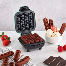 Load image into Gallery viewer, Dash Mini Waffle Stick Maker 4 inch, Aqua,
