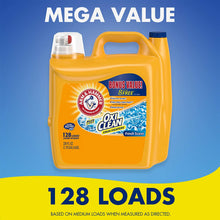 Load image into Gallery viewer, Arm &amp; Hammer Plus OxiClean Fresh Scent, 128 Loads Liquid Laundry Detergent, 224 Fl oz