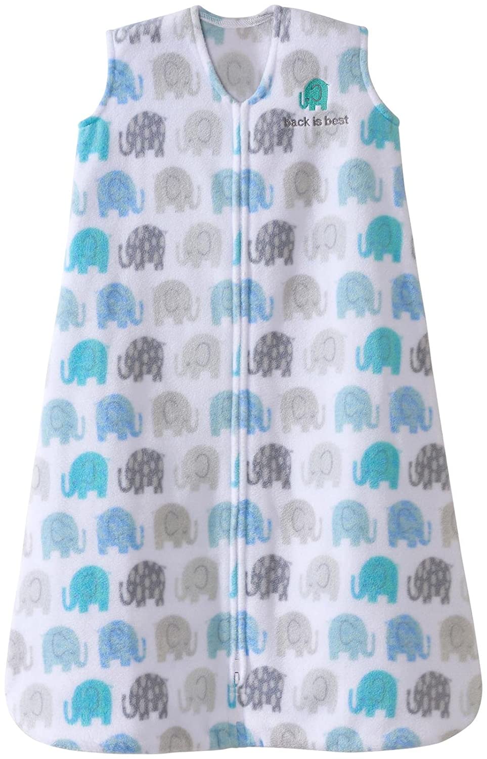 Halo SleepSack, Micro-fleece, Elephant Texture, Gray, Small