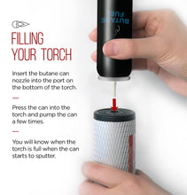 Load image into Gallery viewer, Chefman Culinary Torch Refillable Butane - Cooking Kitchen Blow Torch w/Safety Lock &amp; Adjustable Flame Best for Baking, BBQ, Creme Brulee, Soldering, Camping &amp; More! Butane Gas Not Included