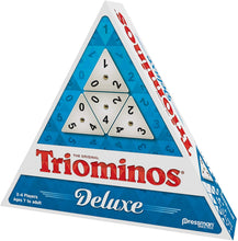 Load image into Gallery viewer, Pressman Tri-Ominos - Deluxe Edition Triangular Tiles with Brass Spinners