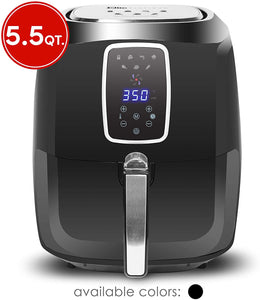 Maxi-Matic Personal Compact Space Saving Electric Hot Air Fryer Oil-Less Healthy Cooker, Timer & Temperature Controls, PFOA/PTFE Free, 700-Watts with Recipes