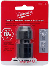 Load image into Gallery viewer, Milwaukee 48-03-4410 Shockwave 1/2-Inch Square by 1/4-Inch Hex Adapter