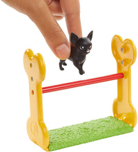 Load image into Gallery viewer, Ken Dog Trainer Playset with Doll, 2 Dog Figures, Hoop Ring, Balance Bar, Jumping Bar, Trophy and 2 Winner Ribbon