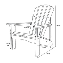 Load image into Gallery viewer, Shine Company Inc. 4617WT Rockport Adirondack Chair, White