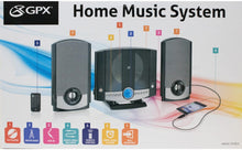 Load image into Gallery viewer, GPX HM3817DTBK Home Music System with Remote and AM/FM Radio