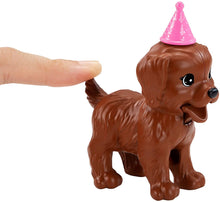 Load image into Gallery viewer, Barbie Doll (11.5-Inch Blonde) and Puppy Party Playset with 2 Pet Puppies, Dough, Cake Mold and Accessories, Gift for 3 to 7 Year Olds
