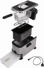 Load image into Gallery viewer, Kalorik 3.2 Quart Deep Fryer with Oil Filtration, Stainless Steel