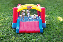 Load image into Gallery viewer, Little Tikes Inflatable Jump &#39;n Slide Bounce House with heavy duty blower, Multicolor