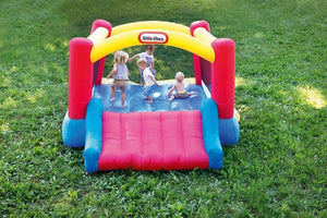 Little Tikes Inflatable Jump 'n Slide Bounce House with heavy duty blower, Multicolor