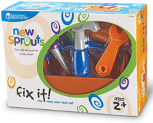 Load image into Gallery viewer, Learning Resources New Sprouts Fix It!, Fine Motor Tools for Toddlers, Pretend Play Toy Tool Set, Outdoor Toys, 6 Piece, Easter Gifts for Kids, Ages 2+