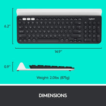 Load image into Gallery viewer, Multi-Device Wireless Keyboard for Computer