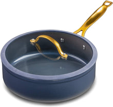 Load image into Gallery viewer, Thyme &amp; Table 12-Piece Nonstick Ceramic Cookware Set, Blue/Ideal for cooking exquisite dishes/Mom needs it/Ideal product for Chef/This product should not be missing in your home.