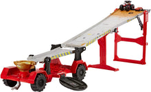 Load image into Gallery viewer, Hot Wheels Monster Trucks Downhill Race &amp; GO Play Set