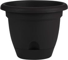 Load image into Gallery viewer, Bloem Lucca Planter, 14-Inch, Black