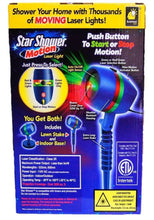 Load image into Gallery viewer, Star Shower As Seen on TV Motion Laser Lights Star Projector