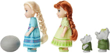 Load image into Gallery viewer, Disney Frozen Petite Anna &amp; Elsa Dolls with Surprise Trolls Gift Set, Each doll is approximately 6 inches tall - Includes 2 Troll Friends! Perfect for any Frozen fan!