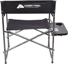 Load image into Gallery viewer, Ozark Trail Director’s Chair with Foldout Side Table