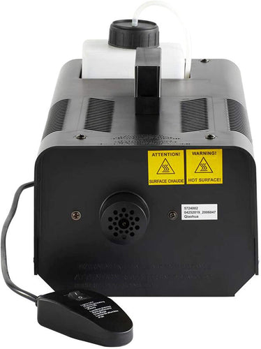 Halloween Decor Fog Machine 1000-Watt Wired Remote Auto-Stop Function Metal