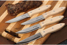 Load image into Gallery viewer, Jim Beam Steak Knife Set (4 Pack), JB0165, 10&quot;, Brown