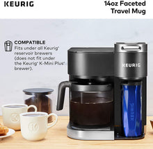 Load image into Gallery viewer, Keurig Faceted Stainless Steel Travel Mug Fits K-Cup Pod Coffee Maker