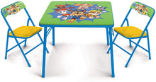 Load image into Gallery viewer, Paw Patrol Neutral Activity Table Set, Blue Frame &amp; Yellow Chairs
