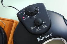 Load image into Gallery viewer, Euro Cuisine PM600 Crispy Crust 12&quot; Rotating Pizza Maker with Stone &amp; Baking Pan, Counter Top, Black