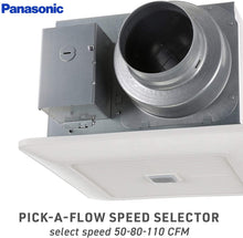 Load image into Gallery viewer, Panasonic FV-0511VQC1 WhisperSense DC Ventilation Fan, 50-80-110 CFM