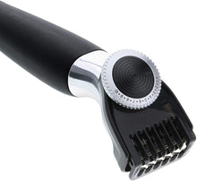 Load image into Gallery viewer, Barbasol Rechargeable Electric Wet and Dry Single Blade Shaver with Stainless Steel Blades and Adjustable Beard Trimmer Attachment