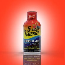 Load image into Gallery viewer, 5-hour ENERGY Shot, Regular Strength Berry, 1.93 oz, 10 Pack