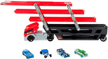 Load image into Gallery viewer, Hot Wheels MEGA Hauler + 4 Cars Vehicles