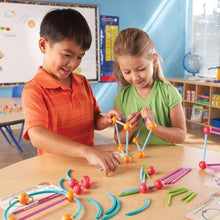 Load image into Gallery viewer, Learning Resources Dive into Shapes! A "Sea" and Build Geometry Set, 129 Pieces