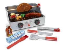 Load image into Gallery viewer, Melissa &amp; Doug Rotisserie and Grill Wooden Barbecue Play Food Set (24 pcs)