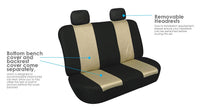 Load image into Gallery viewer, FH Group FB102BEIGE114 Beige 3D Air Mesh Auto Seat Cover (Full Set)