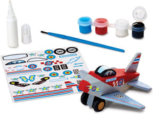 Load image into Gallery viewer, Melissa &amp; Doug Decorate-Your-Own Wooden Craft Kits Set - Plane, Train, and Race Car