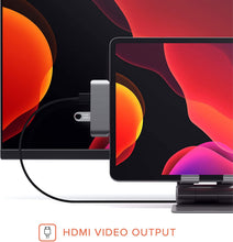 Load image into Gallery viewer, Satechi Aluminum Type-C Mobile Pro Hub Adapter with USB-C PD Charging, 4K HDMI, USB 3.0 &amp; 3.5mm Headphone Jack - Compatible with 2020/2018 iPad Pro, Microsoft Surface Pro 7/Surface Go and More