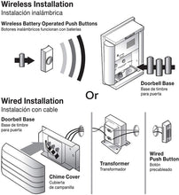 Load image into Gallery viewer, Wireless or Wired Doorbell
