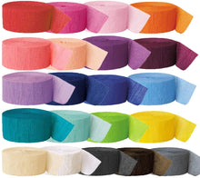Load image into Gallery viewer, Andaz Press Crepe Paper Streamer Hanging Party Decorations Kit Collection