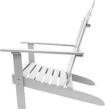 Load image into Gallery viewer, Westin Furniture Outdoor Patio Wood Adirondack Chair, White