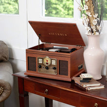 Load image into Gallery viewer, Victrola 6-in-1 Nostalgic Bluetooth Record Player with 3-Speed Turntable