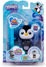Load image into Gallery viewer, WowWee Fingerlings Baby Penguin - Tux (Black &amp; White) - Interactive Toy