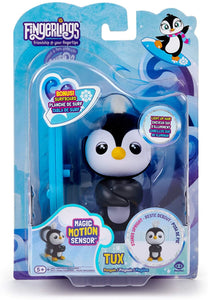 WowWee Fingerlings Baby Penguin - Tux (Black & White) - Interactive Toy